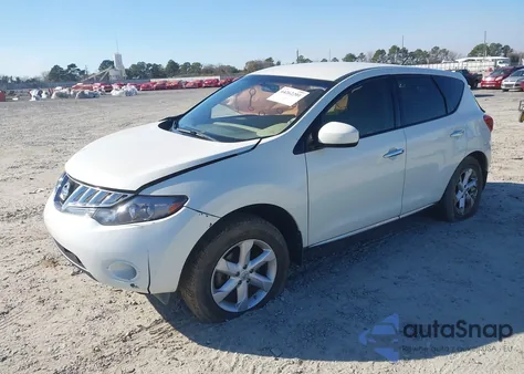 2009 Nissan Murano S z USA, uszkodzony, nr VIN JN8AZ18U69W017780